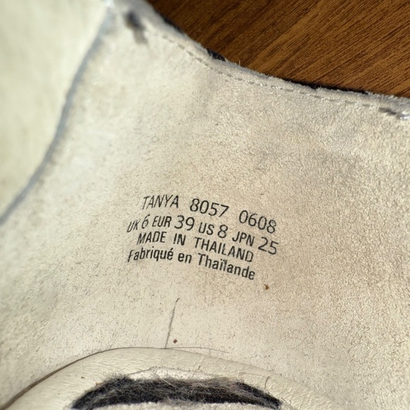 J. SHOES Suede Zebra Print Flats/Tiny Heel | Size 8-9 | Tanya Model - Picture 8 of 16